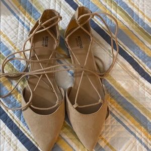 Lace up sandals worn once